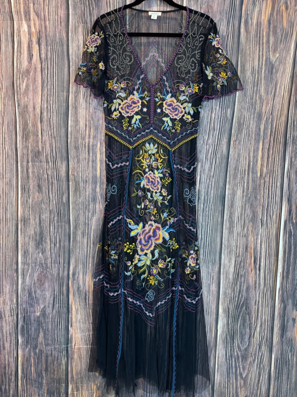 Sundance Lady Annie Embroidered Mesh Dress